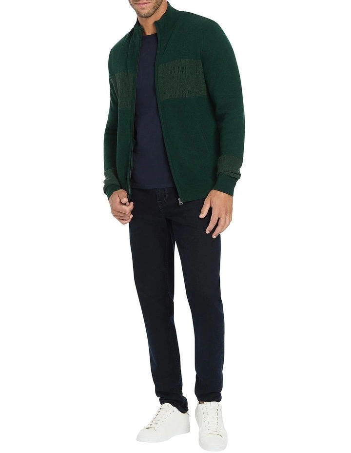 Broadway Knit Cardigan in Dark Forest