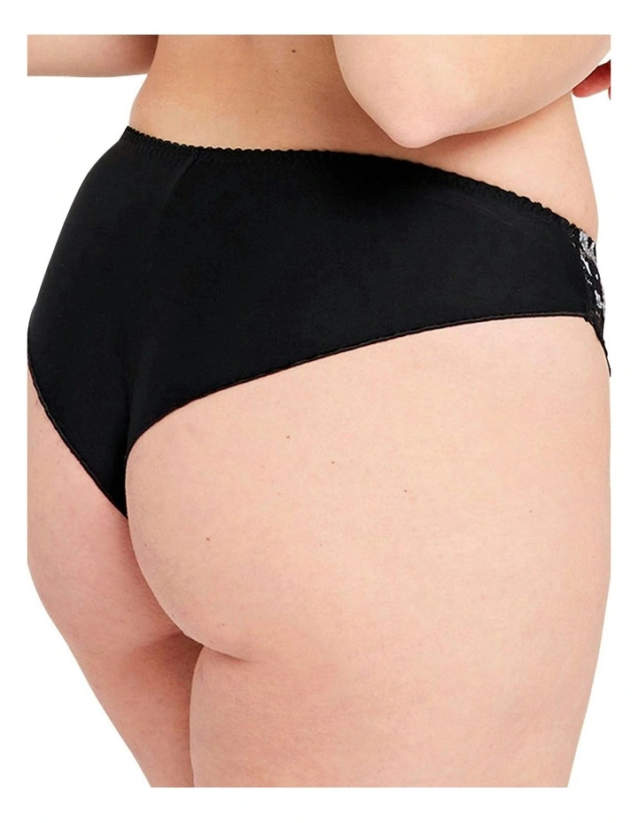 Arum Gala High Cut Lace Tanga Brief in Black