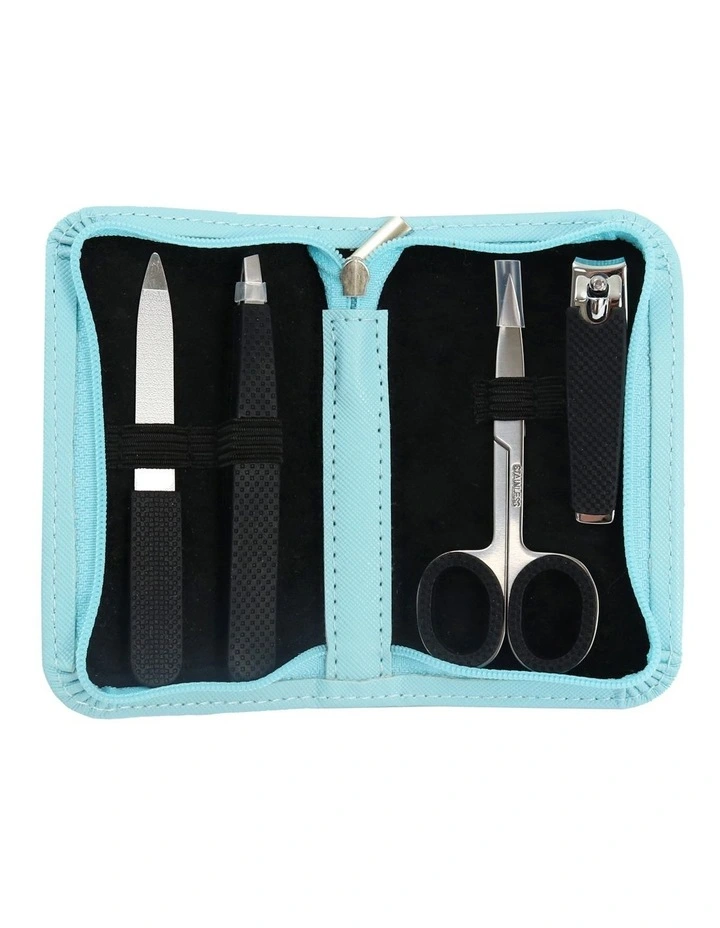 Pastel Zipper Manicure Set in Aqua