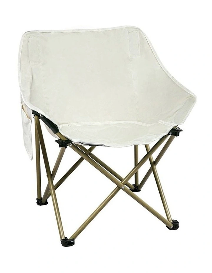 Folding Camping Moon Chair in Beige