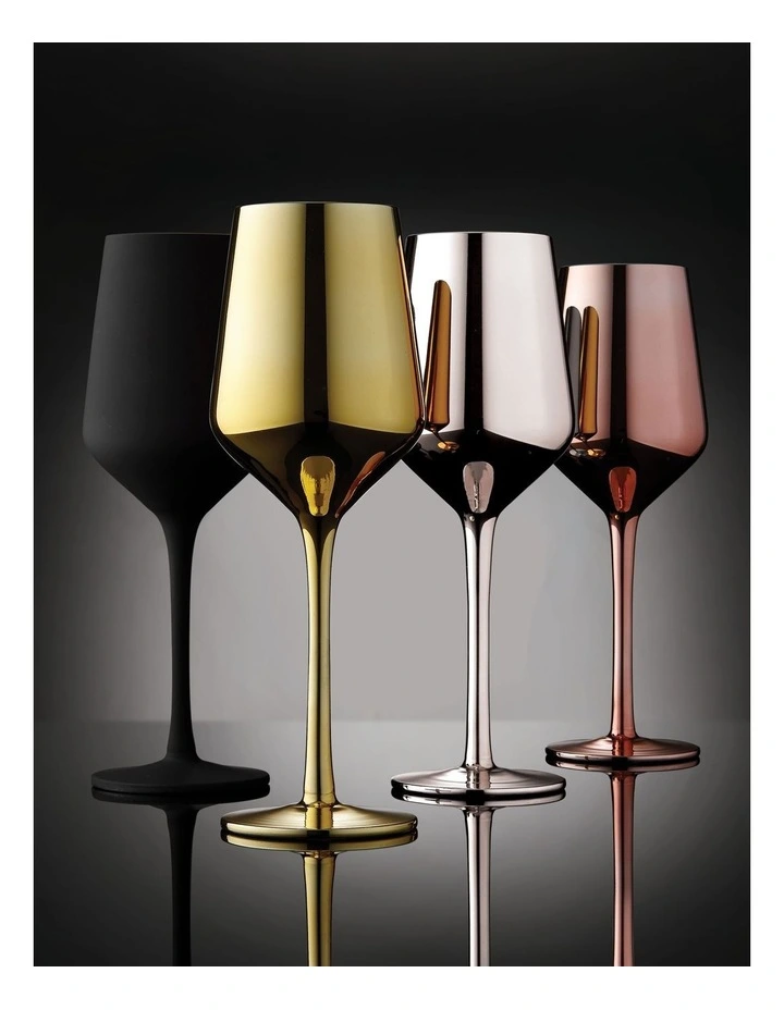 Aurora Wine Glass 2 Pack in Silver