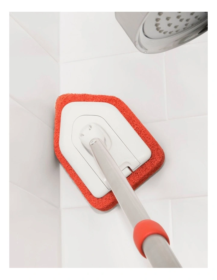 Good Grips Extendable Tub & Tile Scrubber Refill in White/ Red