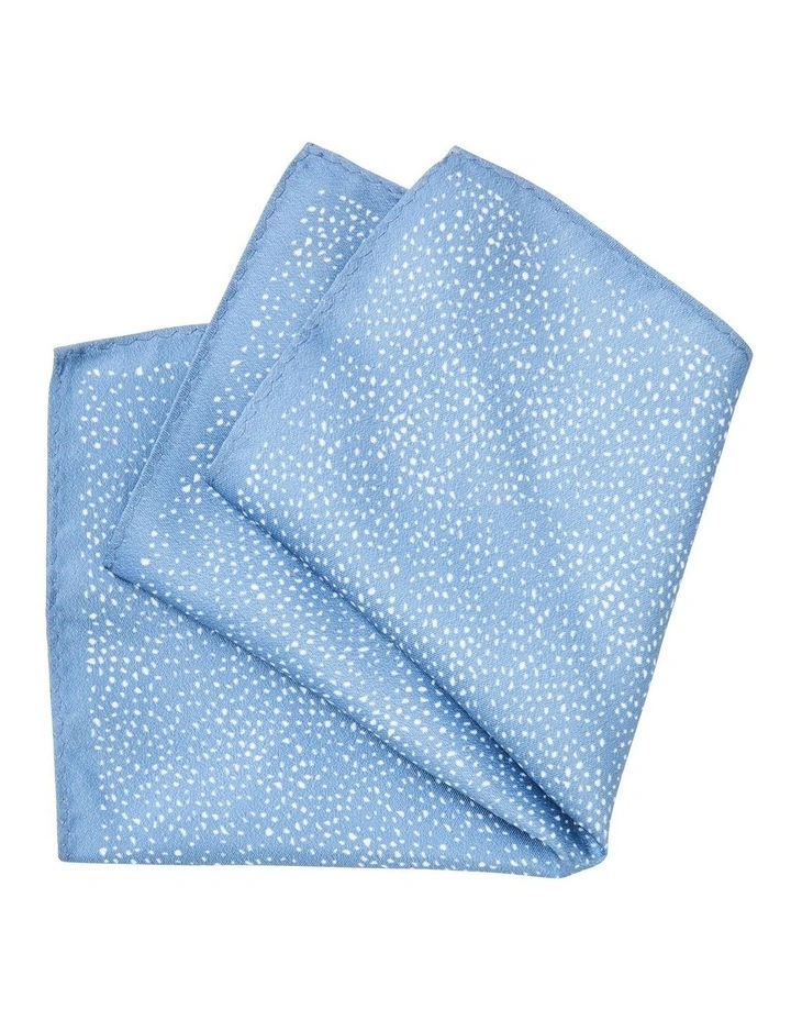 Pocket Square Geo Print in Navy