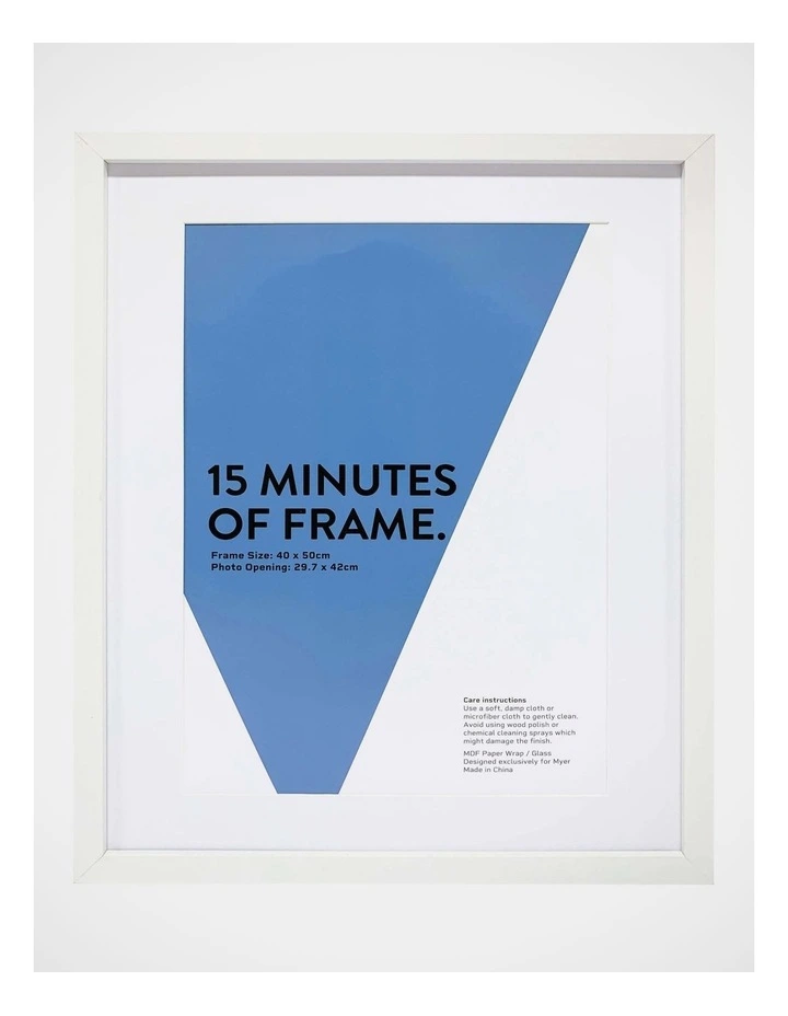 Photo Frame 40x50cm/A3 in White