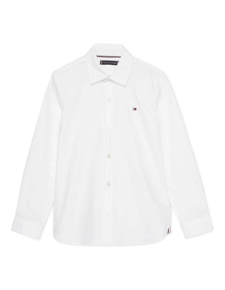 Boys 3-7 Cotton Dobby Archive Fit Shirt in White