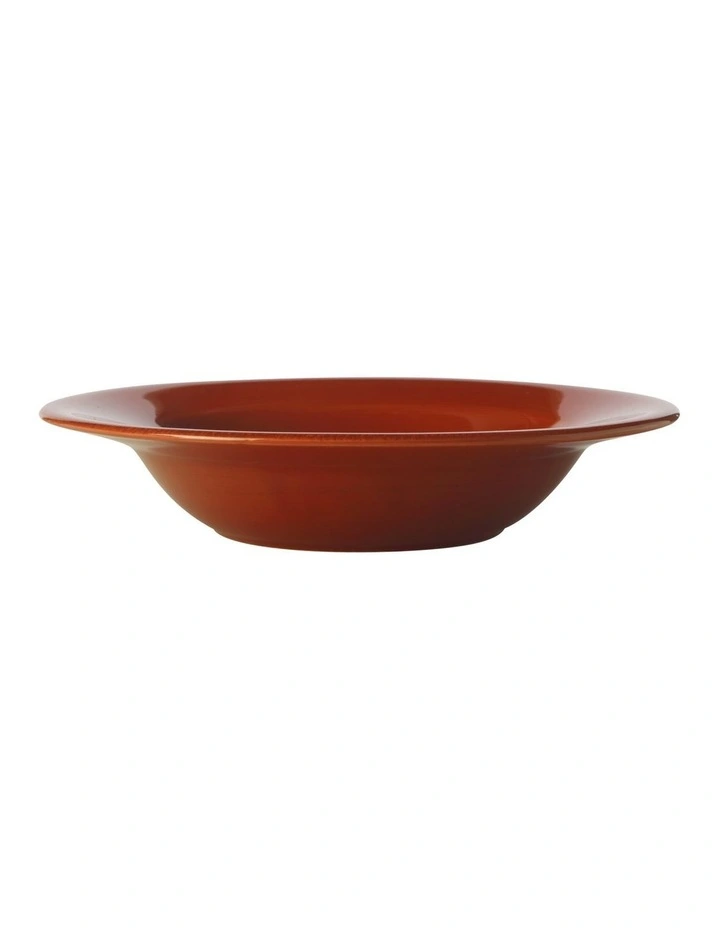 Portofino Rimmed Soup 25cm Terracotta