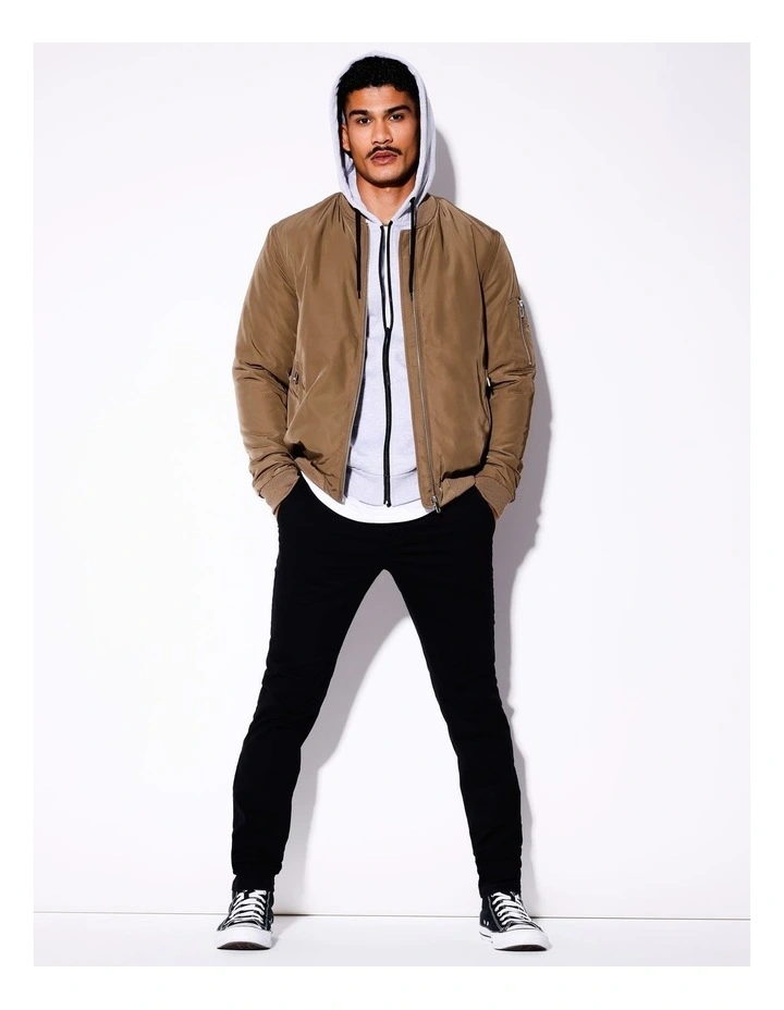 Langy Bomber Jacket in Brown