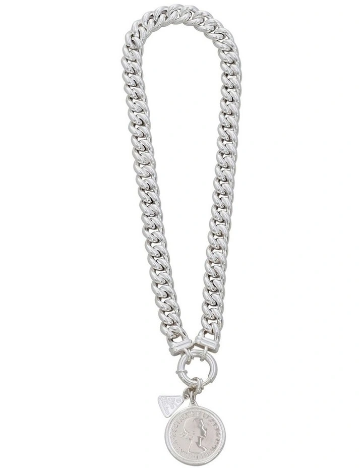 Small Mama Necklace with Florin in Silver