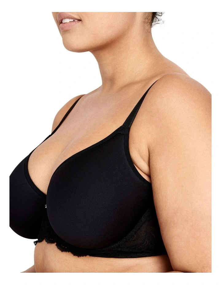 Lift and Shape T-shirt Spacer Bra in Black