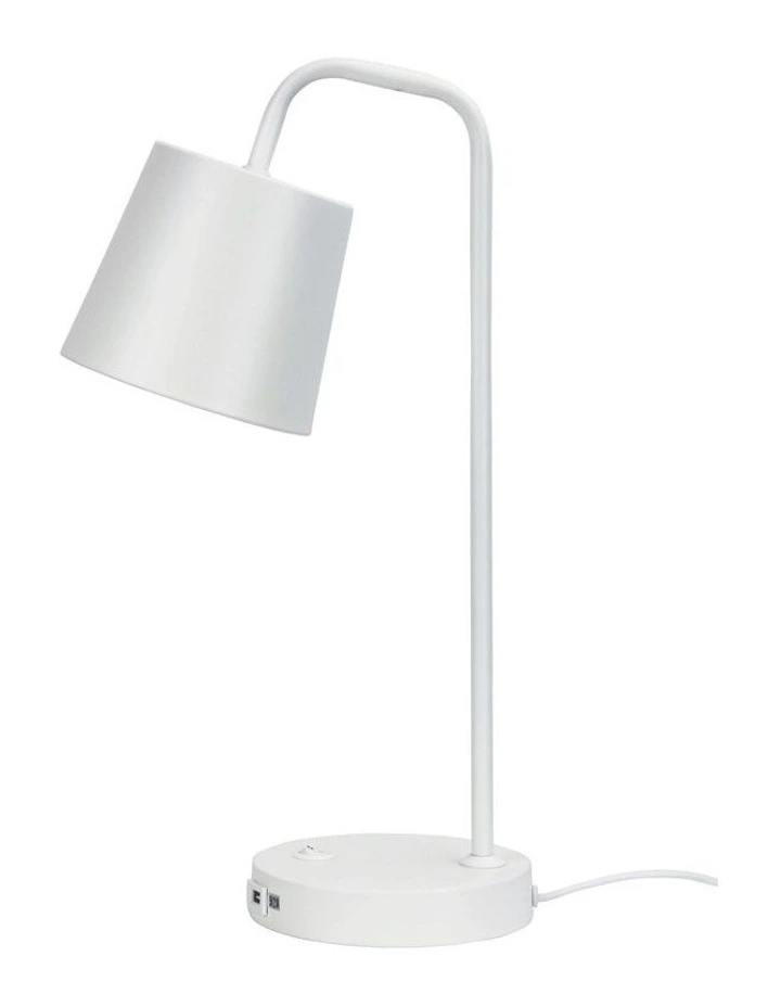 Henk Desk Lamp with USB White