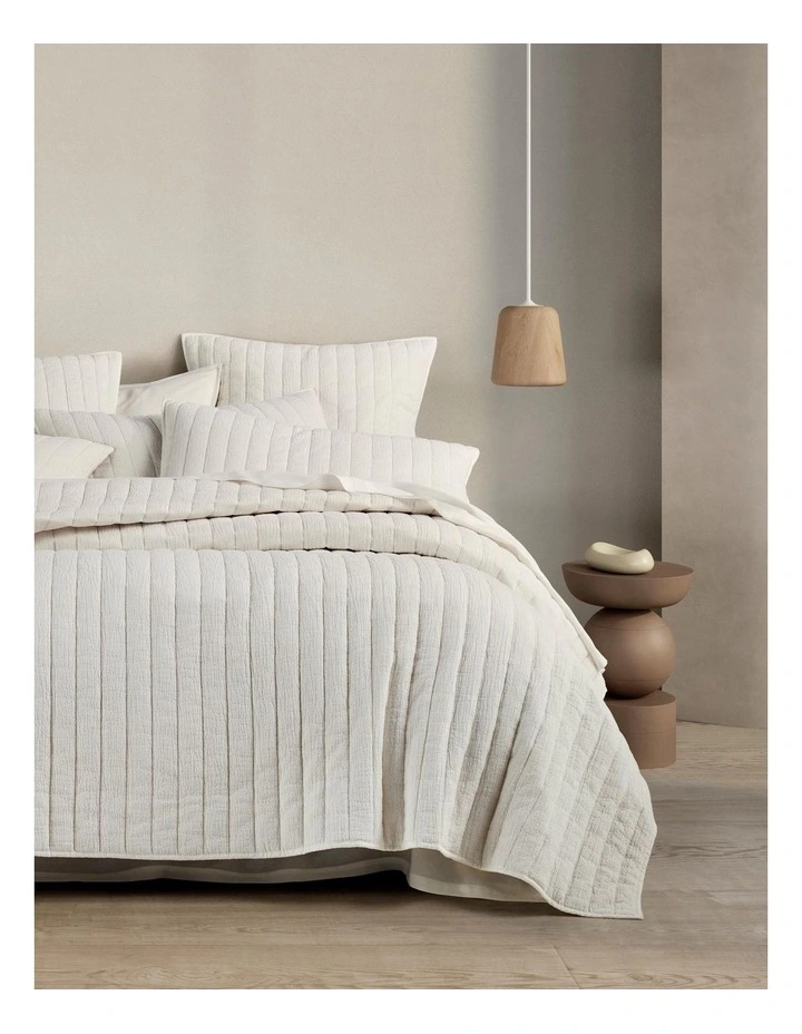 Walshe Tailored Sham in White