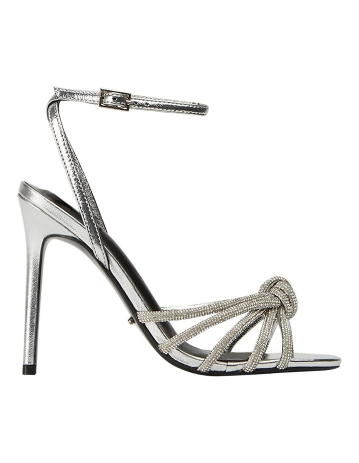 Kyla Heels In Silver Foil