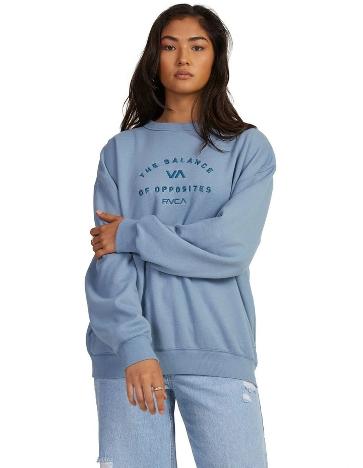 Bold Vintage Crew Sweatshirt in Blue