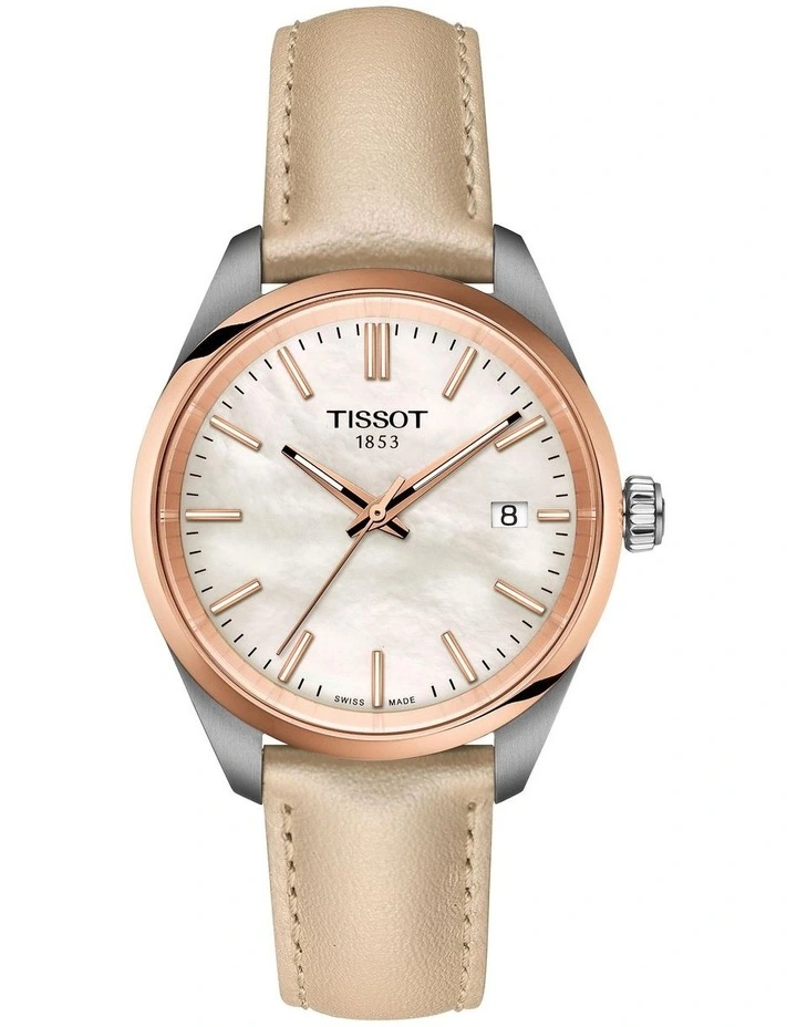 PR 100 T1502102611100 34mm Watch in Rose Gold/Cream