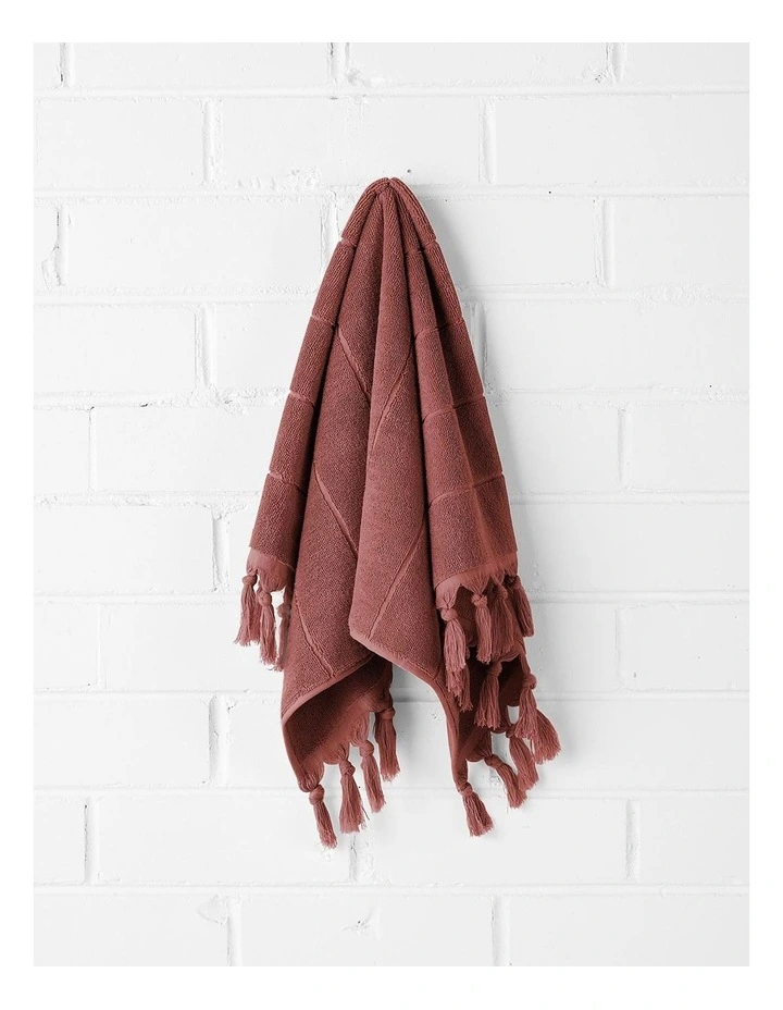 Paros Bath Towel Set in Pink