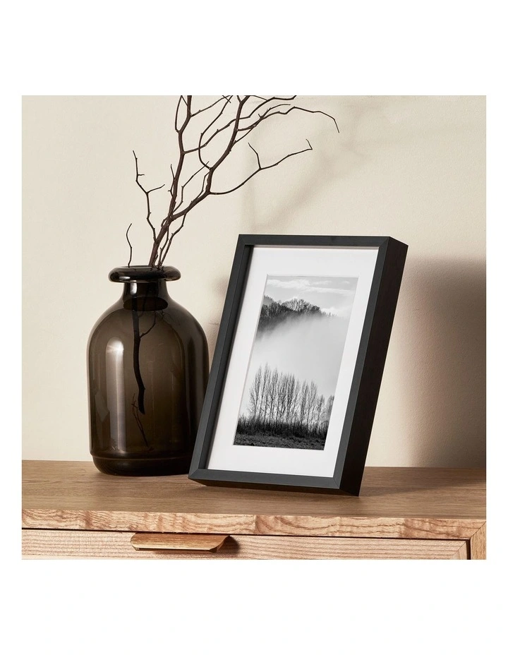 Set Of 2 6x8 Matt to 4x6 Photo Frames in Black