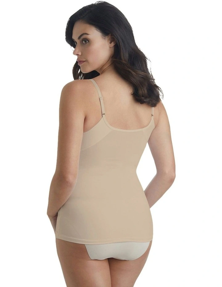 No Side Show Covertible Strap Cami in Warm Beige