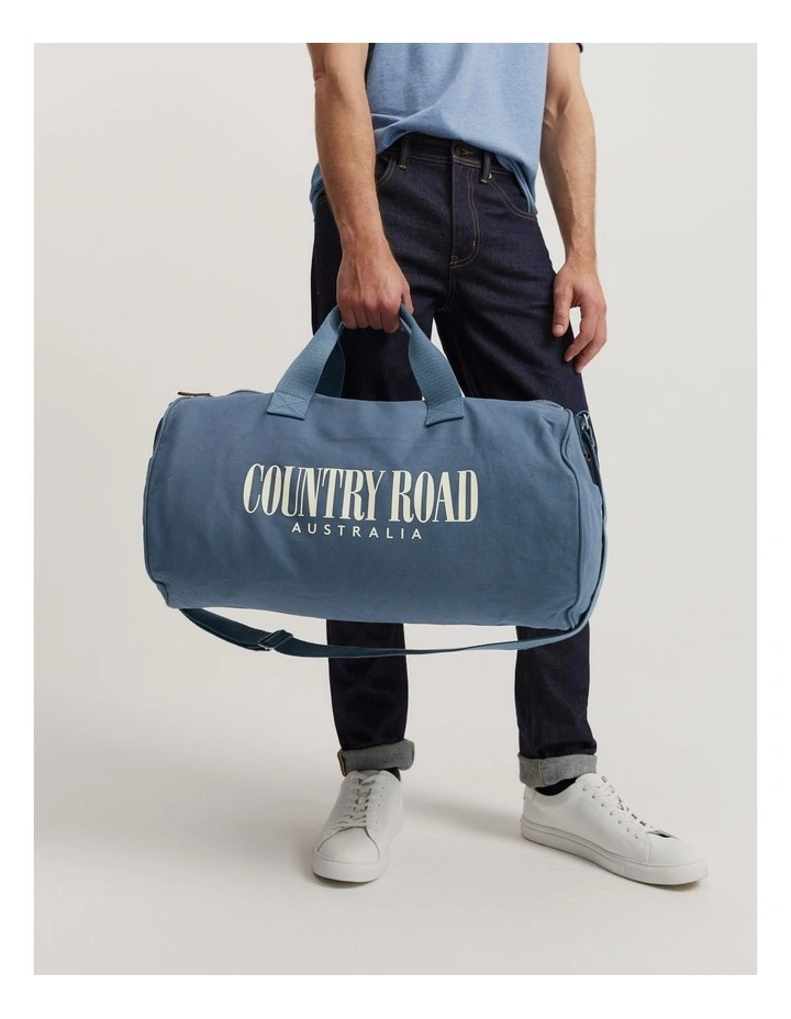 Organically Grown Cotton Heritage Duffle Bag in Steel