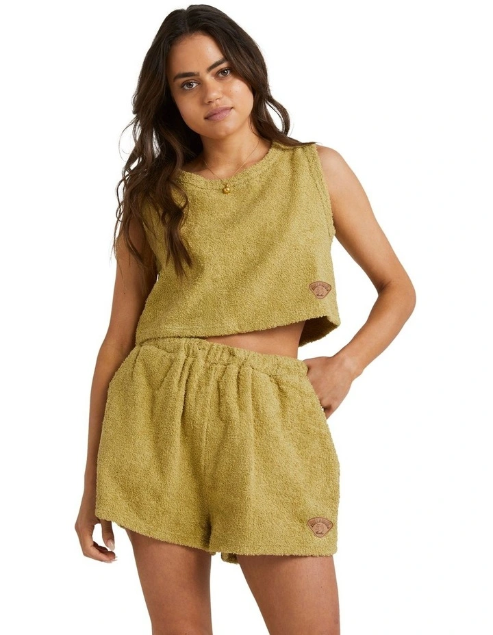Tiki Babe Shorts in Yellow