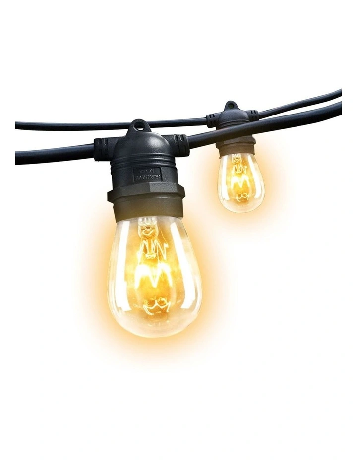 59m LED Festoon String Lights Outdoor Christmas Decorations Wedding Garden Party