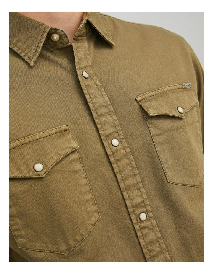 Sheridan Denim Shirt in Khaki