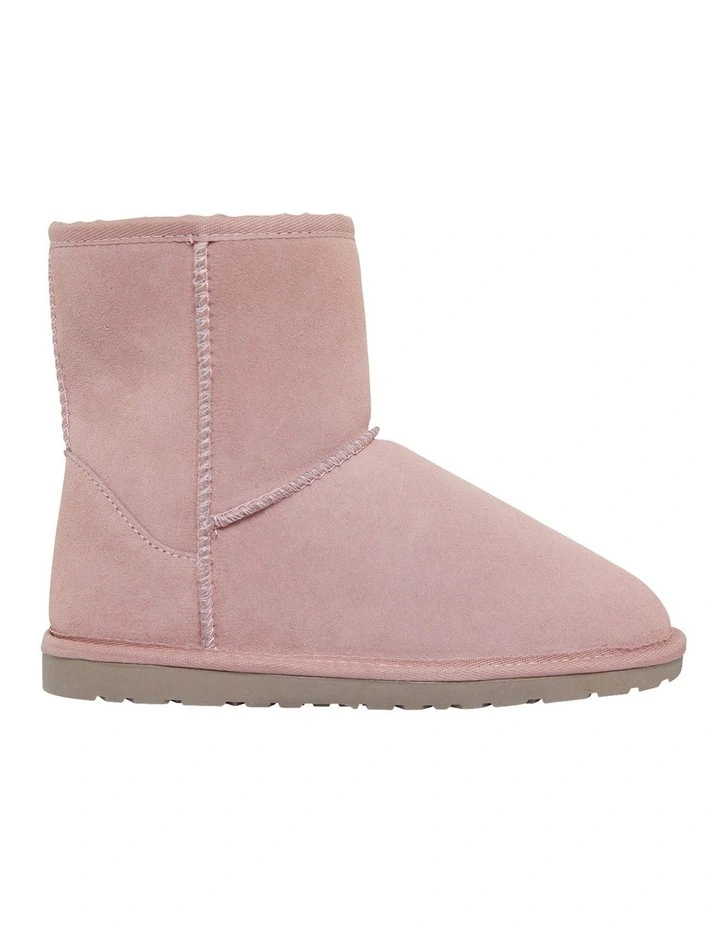 Panda Pink Suede Slippers