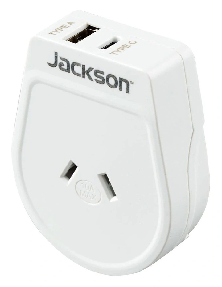 PTA8813USBMC USB-A and USB-C Adaptor in White