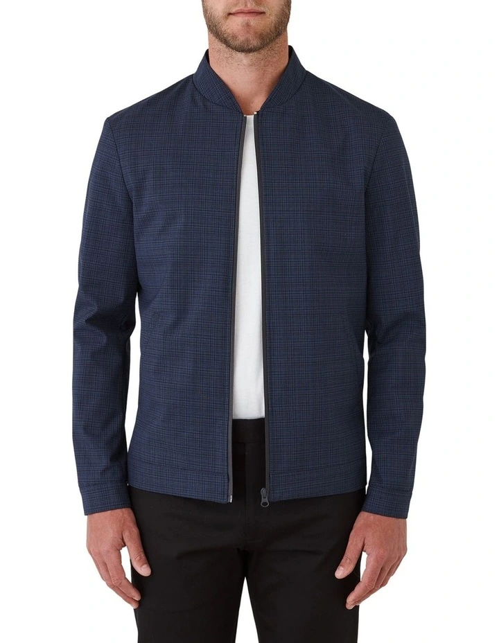 Sharpe Slim Fit Jacket in Blue