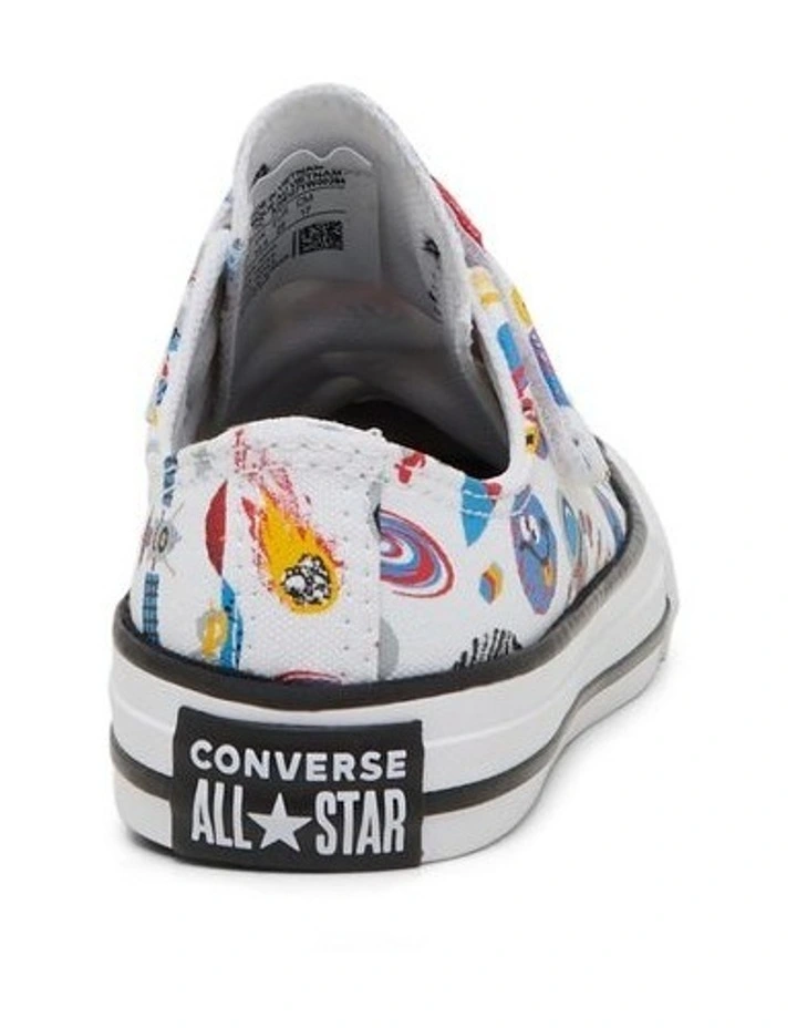 Chuck Taylor All Star 1V Space Cruiser Youth Sneakers in White