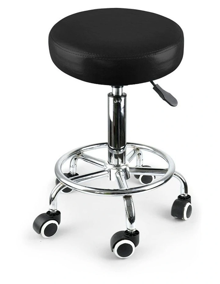 Hairdressing Barstool Barber Chair 2x in Black
