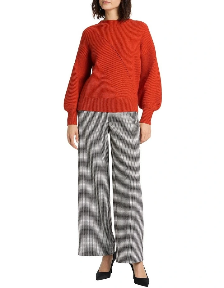 Kiyana Textured Merino Knit in Jaffa