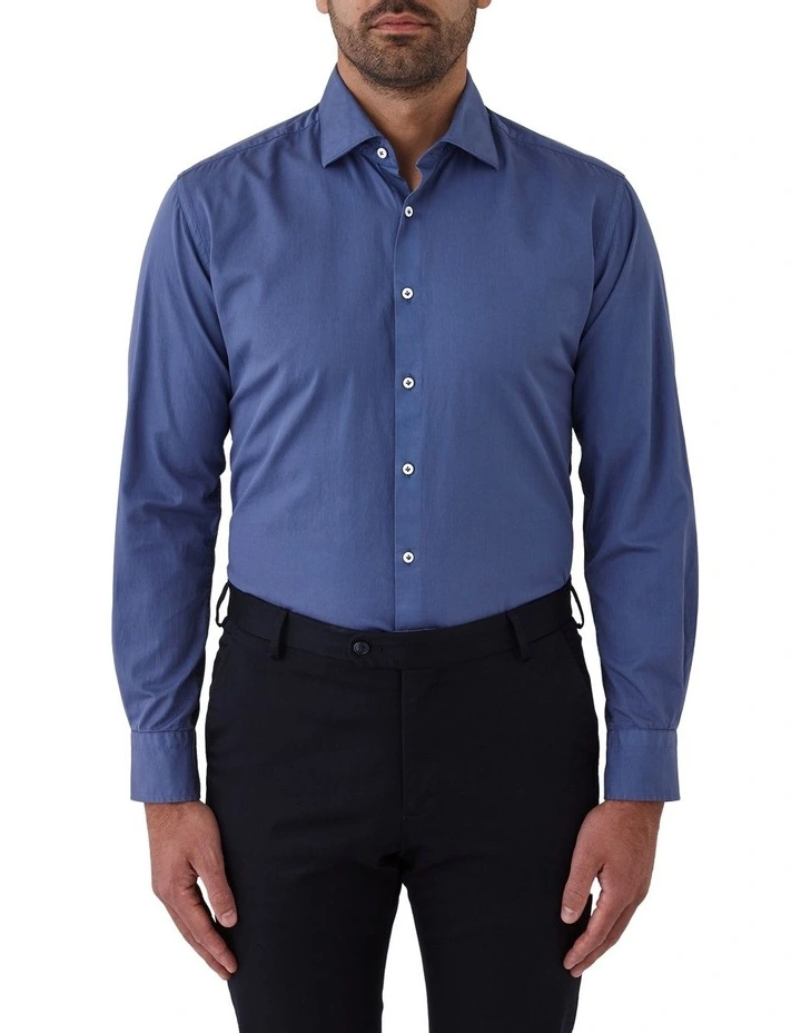 Prahran Modern Fit Shirt in Blue