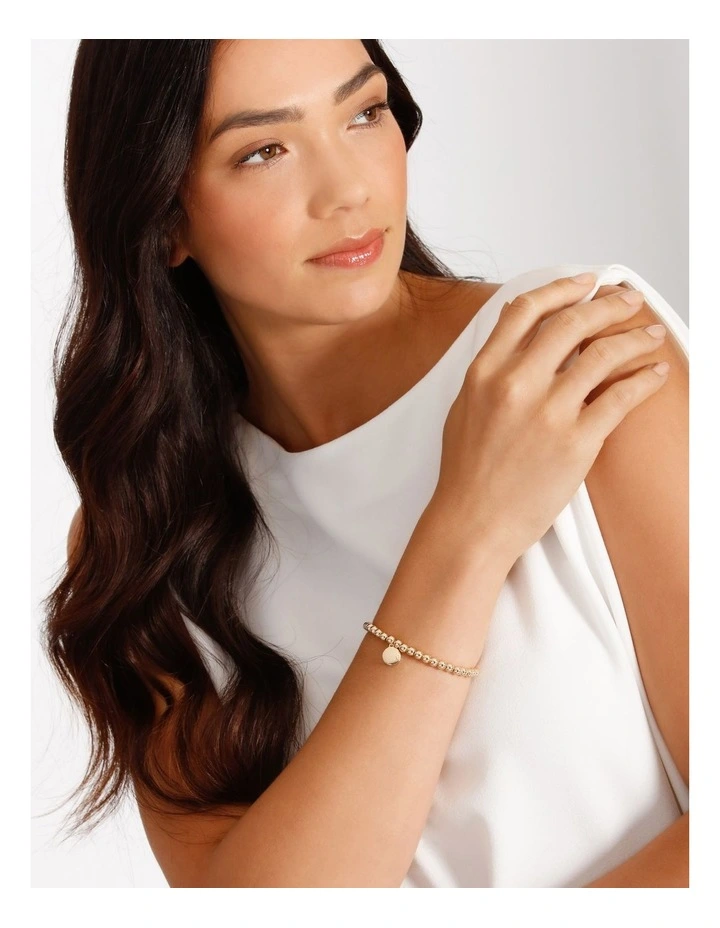 Charm Stretch Rose Gold Bracelet