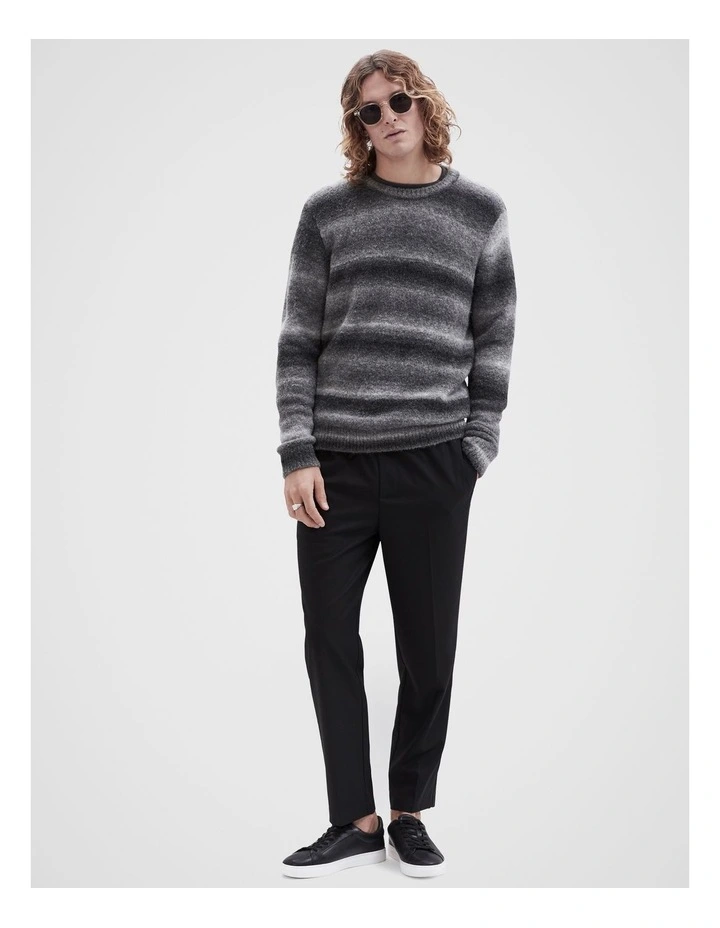 Smart Pull On Trouser in Black