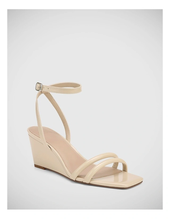 Menzel Patent Sandal in Porcelain