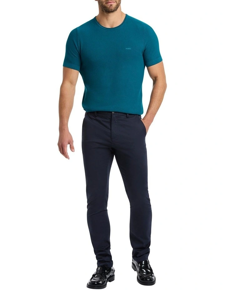 Jae Knit Tee in Deep Ocean