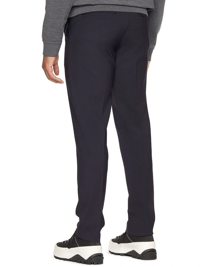 Wool Tech Trouser in Navy