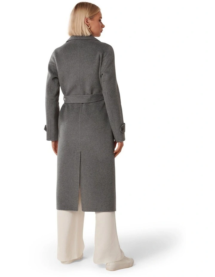 Eve Felled Coat in Charcoal