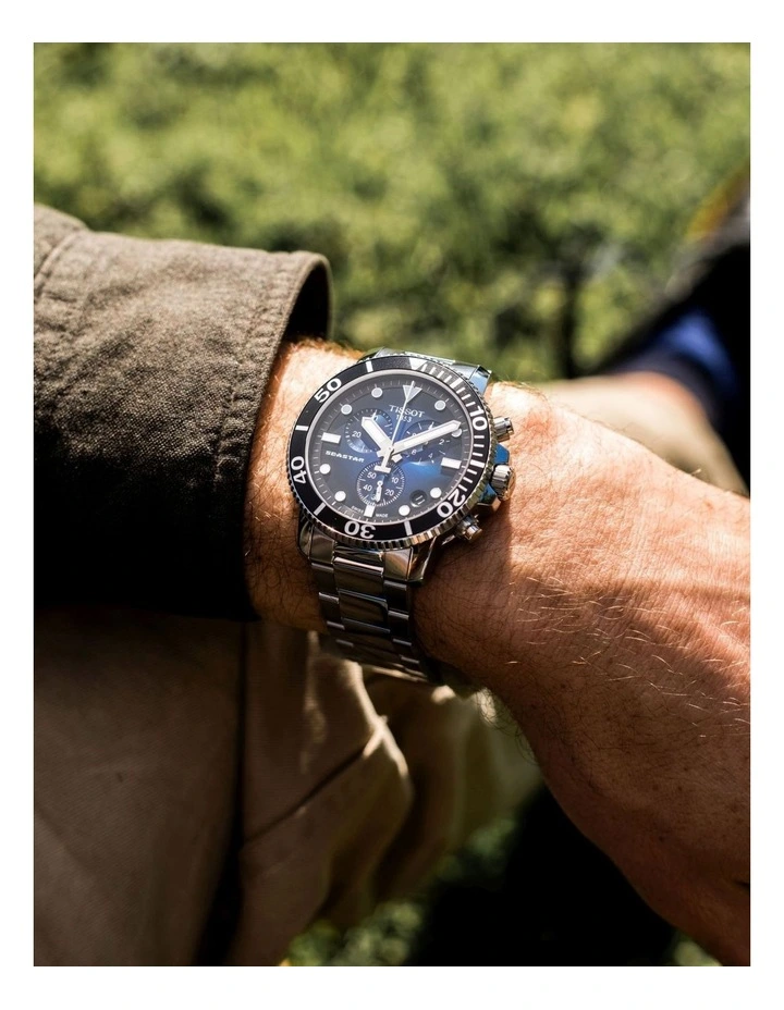 Seastar 1000 Chronograph T1204171104101 Watch in Blue