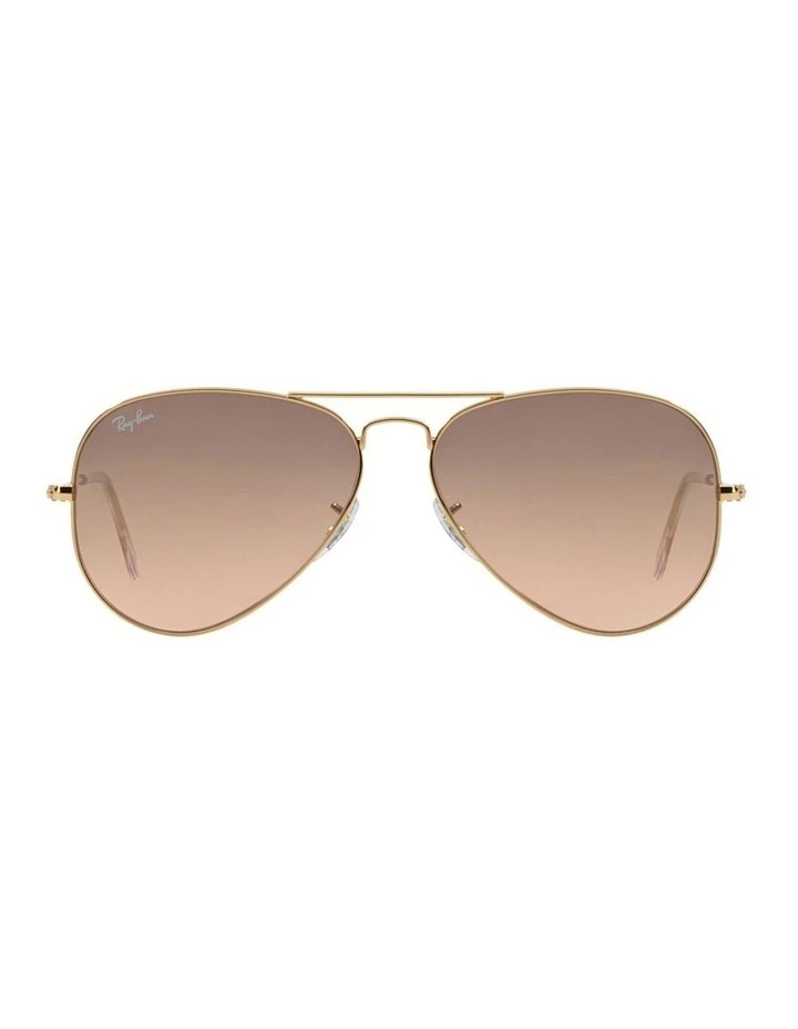 Aviator Gradient Gold RB3025 Sunglasses