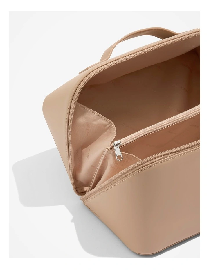 Large Convertible Cosmetic Case in Nougat