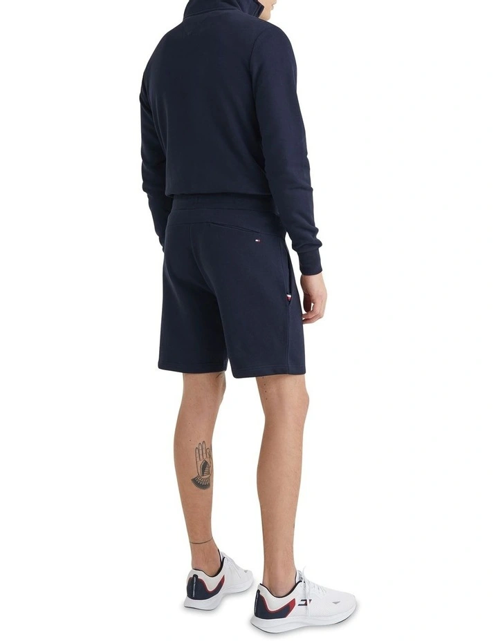 Recycled Cotton Sweatshort in Navy