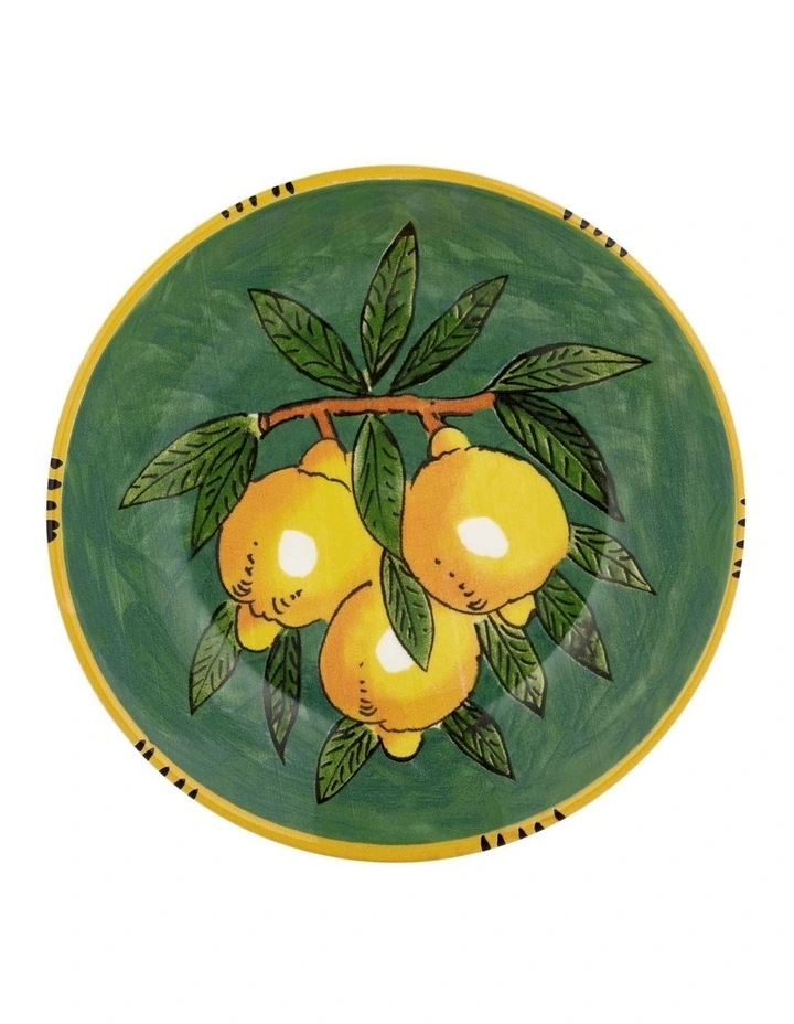 Ceramica Salerno Limone Pasta Bowl 21cm in Forest