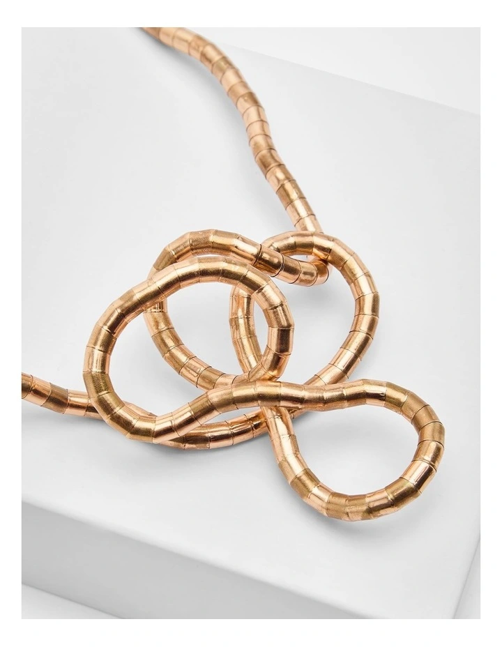 Snake Chain Necklace in Gold