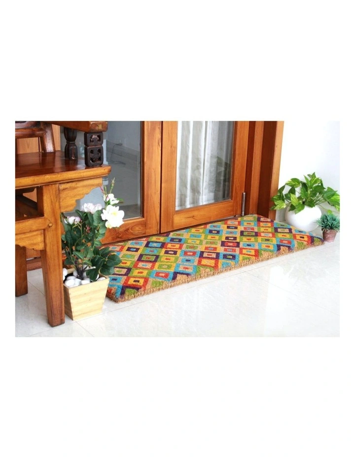Saman Multicolor Coir Doormat 45x120 cm
