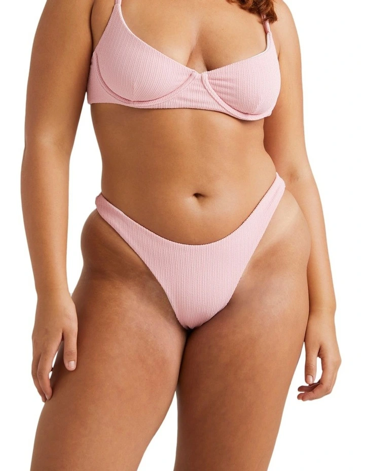 Sunkissed Hike Bikini Bottom in Candy Pink