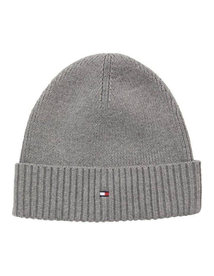 Essential Flag Beanie in Grey