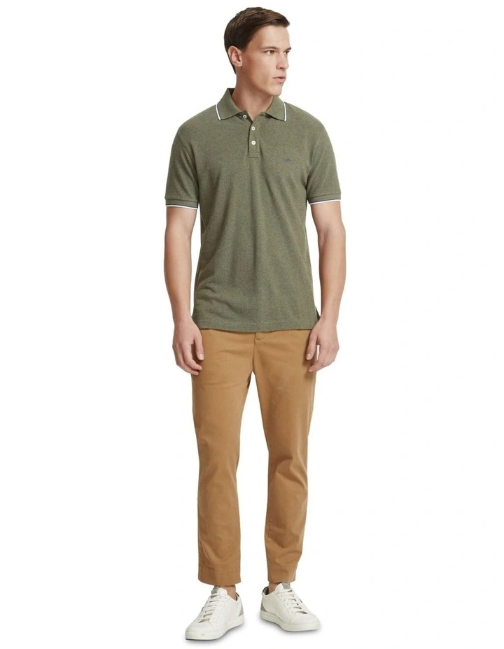Magnus Organic Cotton Polo in Olive
