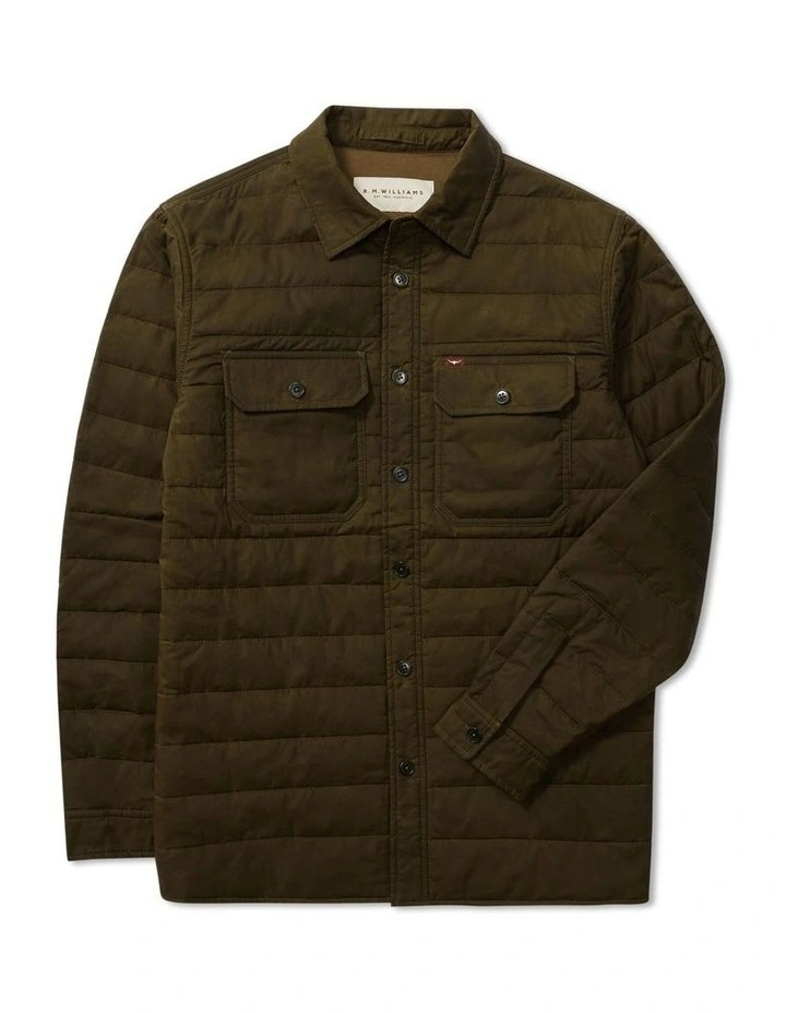 Storm Breaker Utility Overshirt in Olive