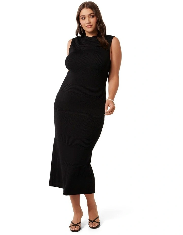 Lexi Sleeveless Knit Dress in Black